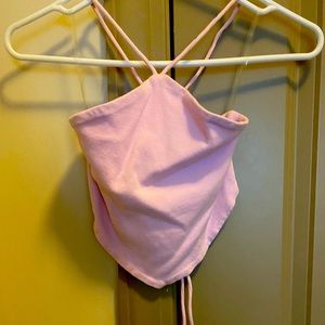Pink Crop Top